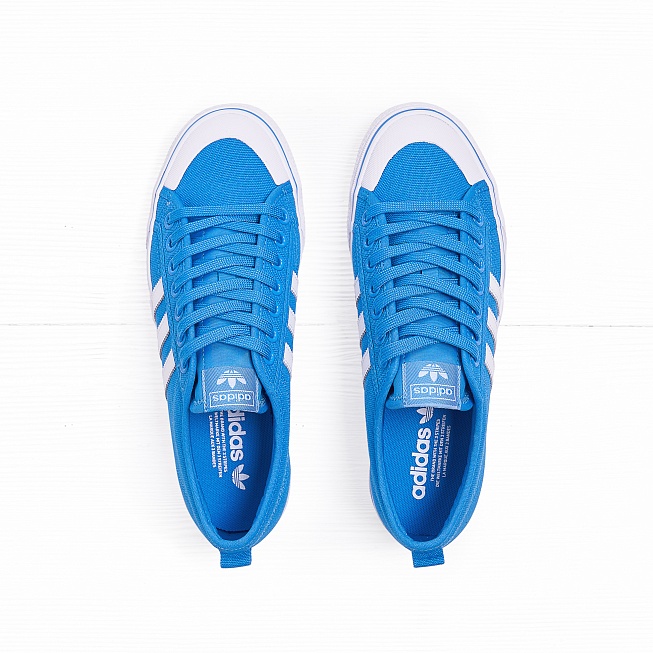 Кеды Adidas NIZZA Bright Blue/White/White - Фото 3