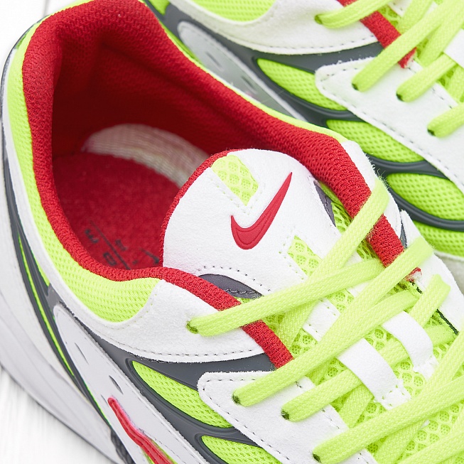 Кроссовки Nike AIR GHOST RACER White/atom Red-Neon Yellow-Dark Grey - Фото 4