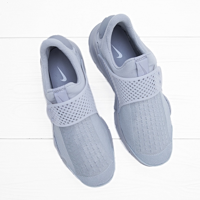 Кроссовки Nike SOCK DART KJCRD Grey/Light Grey-White - Фото 3