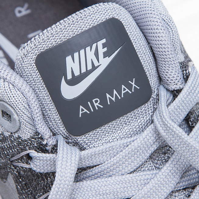 Кроссовки Nike AIR MAX 1 ULTRA FLYKNIT Wolf Grey/Wolf Grey-Dark Grey - Фото 6