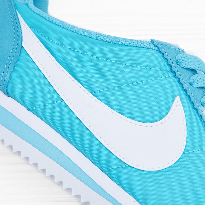 Кроссовки Nike W CLASSIC CORTEZ PRM Gamma Blue/White - Фото 5