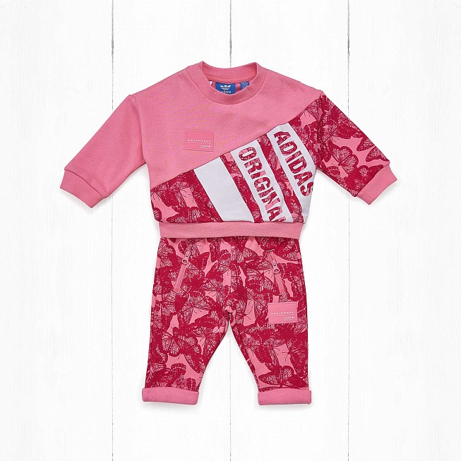 Костюм Adidas K EQT Pink/Bo Pink/White