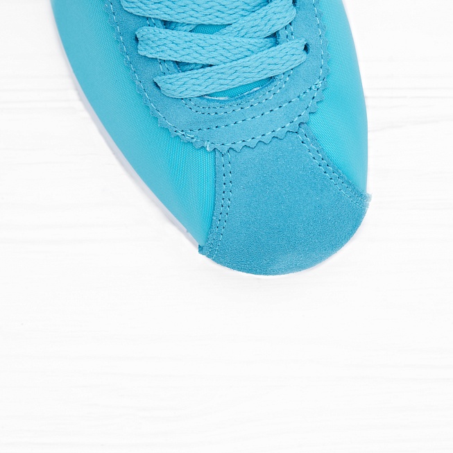 Кроссовки Nike W CLASSIC CORTEZ PRM Gamma Blue/White - Фото 3