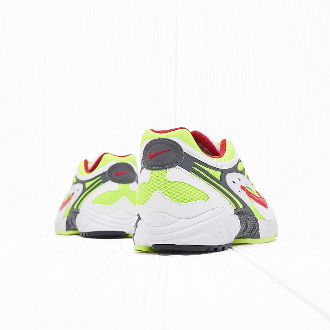 Кроссовки Nike AIR GHOST RACER White/atom Red-Neon Yellow-Dark Grey - Фото 2