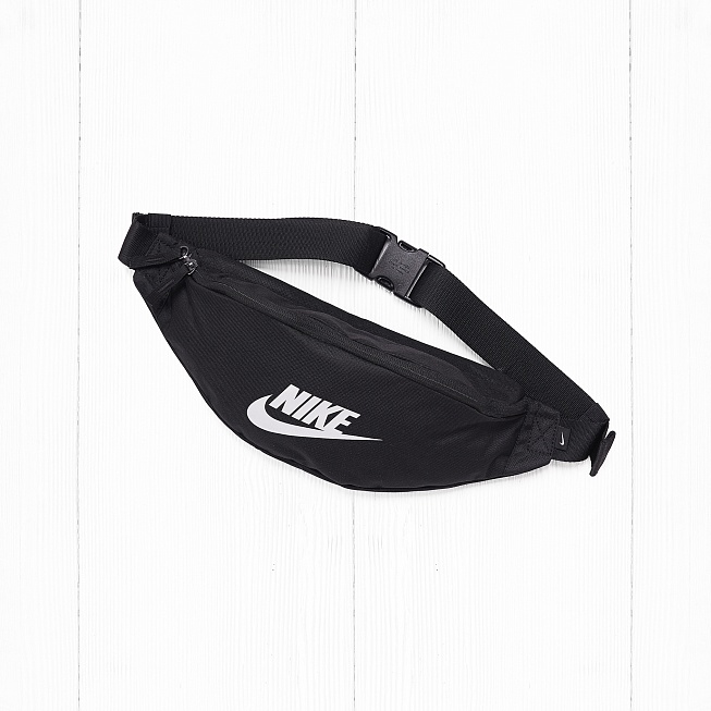 Сумка поясная Nike HERITAGE HIP BAG Black/White