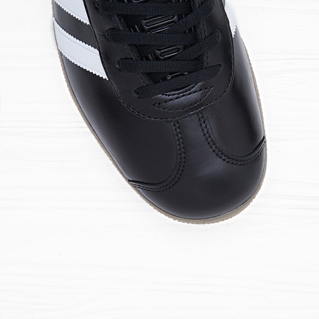 Кроссовки Adidas GAZELLE Core Black/White/Gold Metallic - Фото 4