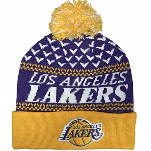 Шапка M&N NBA LOS ANGELES LAKERS Purple/Yellow-White