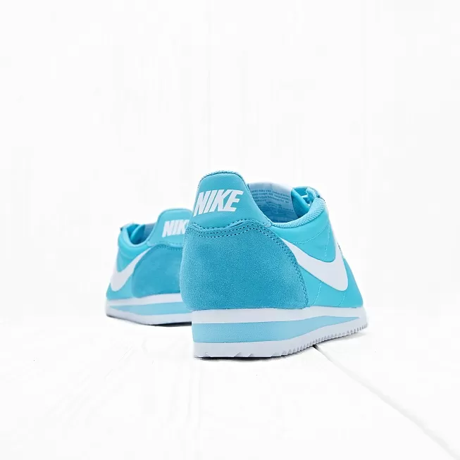 Nike cortez nylon blue hotsell and white