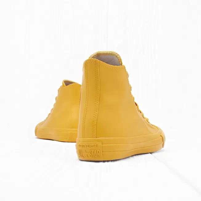 Yellow rubber converse hot sale high tops