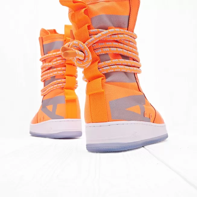 Nike air force shop high tops orange