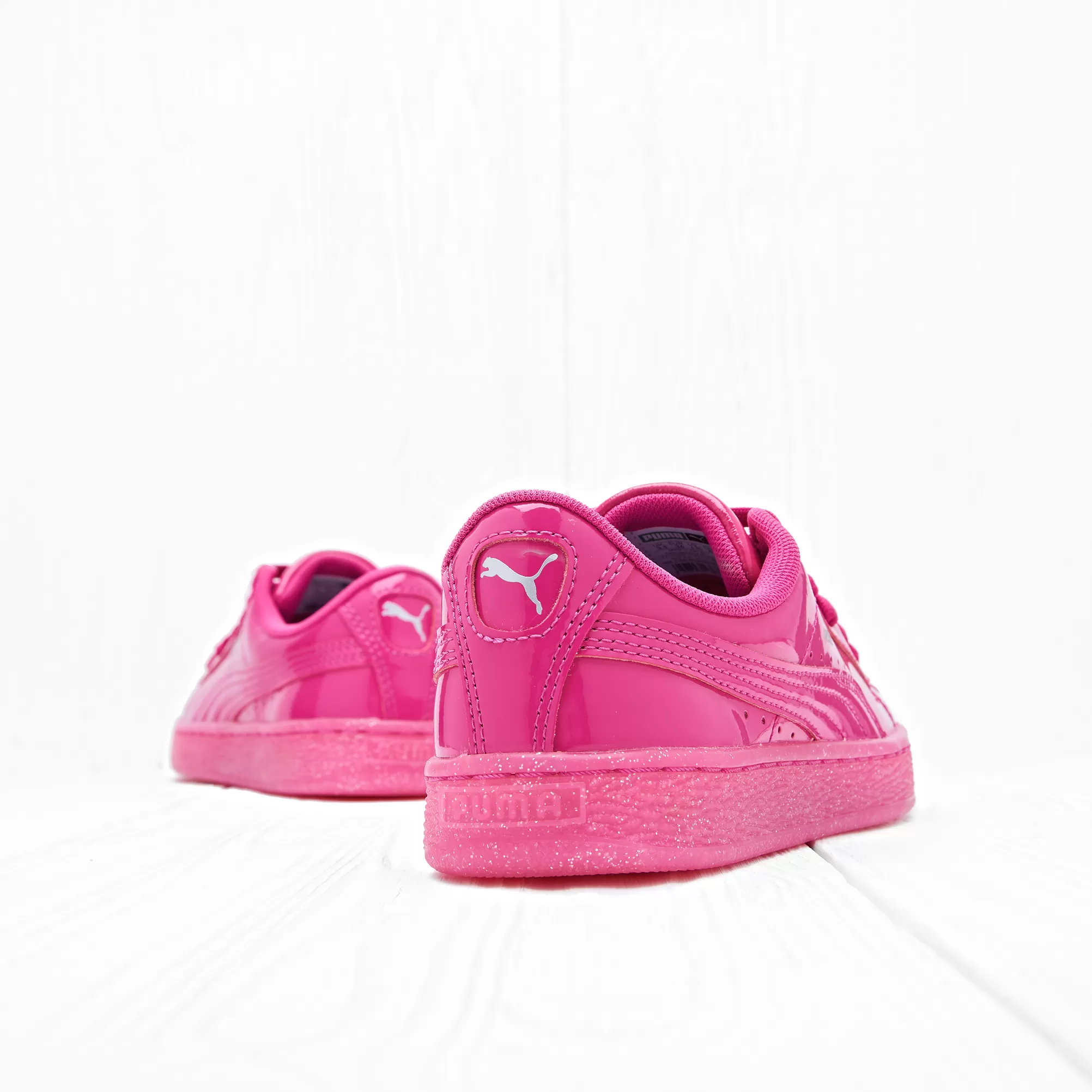Puma BASKET PATENT ICED Glitter Jr Pink